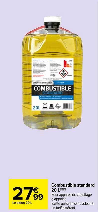 Combustible standard 20 L