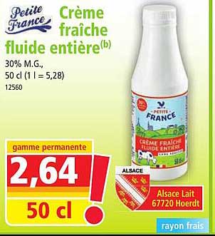 Crème fraîche fluide entière