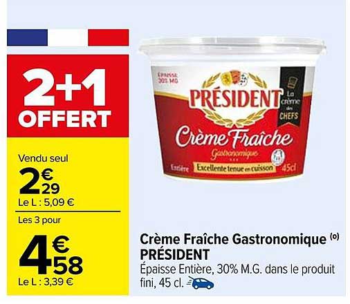 Crème Fraîche Gastronomique PRÉSIDENT