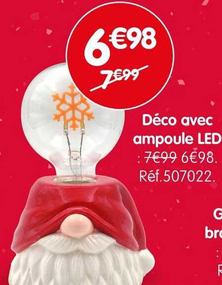 Déco avec ampoule LED