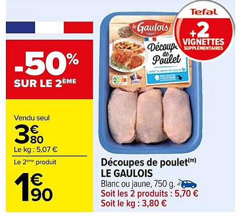 Découpes de poulet(m) LE GAULOIS