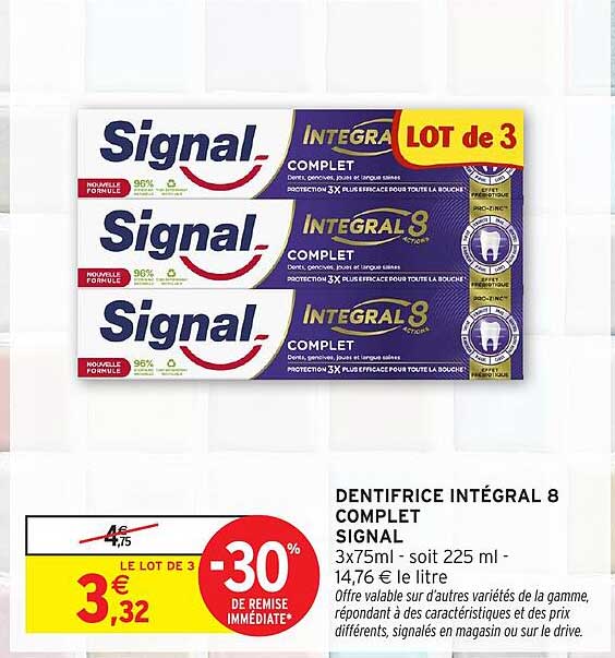 DENTIFRICE INTÉGRAL 8 COMPLET SIGNAL