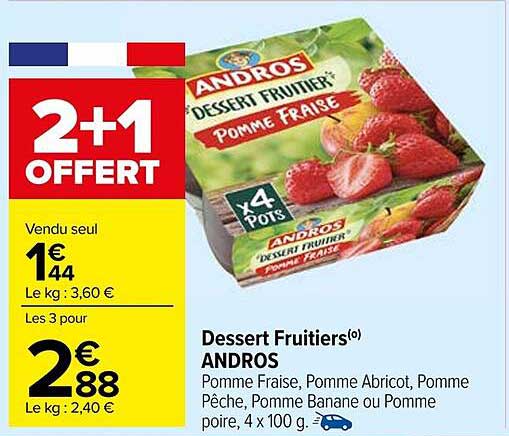 Dessert Fruitier(0) ANDROS Pomme Fraîche