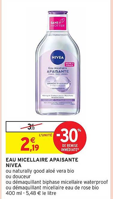 EAU MICELLAIRE APAISANTE NIVEA