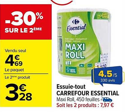 Essuie-tout CARREFOUR ESSENTIAL