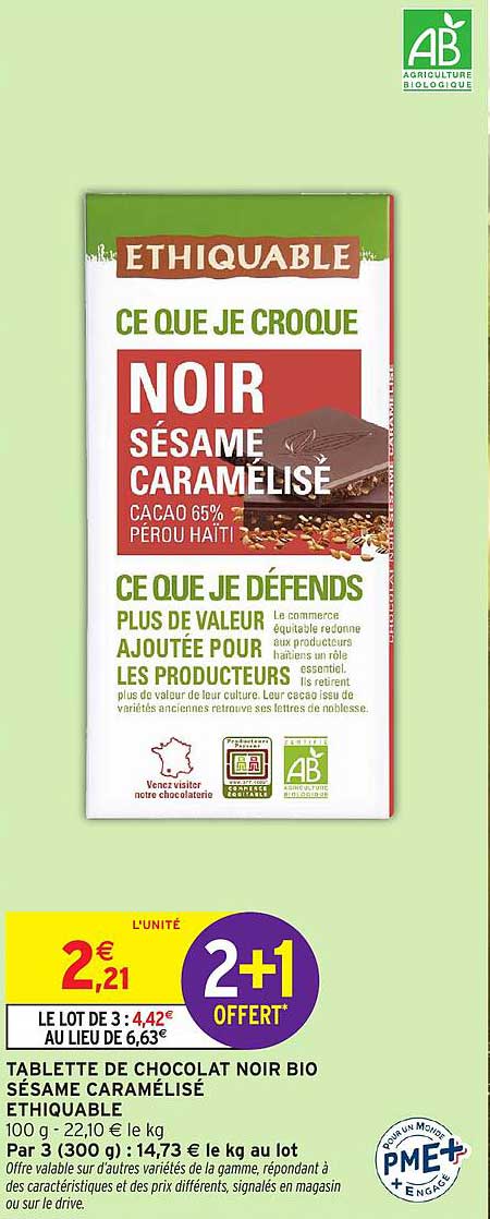 ETHICALABLE NOIR SÉSAME CARAMÉLISÉ