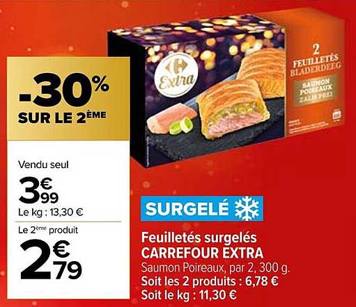 Feuilletés surgelés CARREFOUR EXTRA