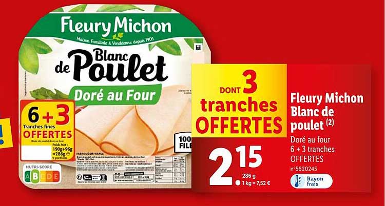 Fleury Michon Blanc de poulet