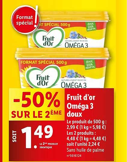 Fruit d’or Oméga 3 doux