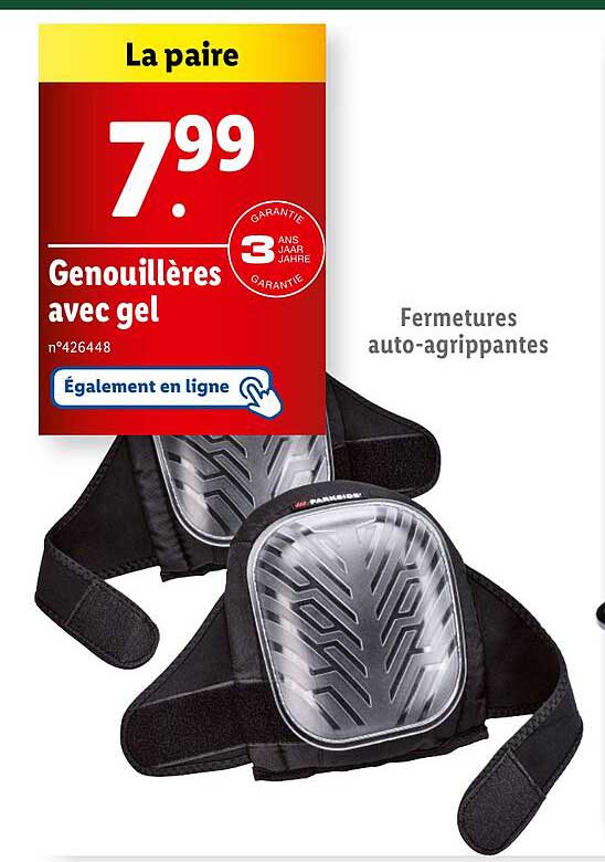 Genouillères avec gel