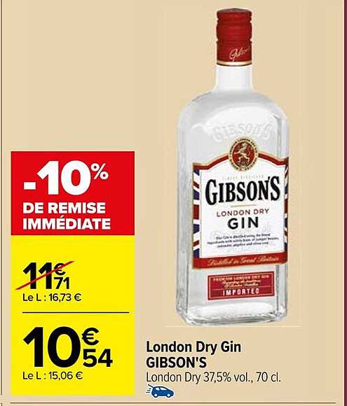 GIBSON'S LONDON DRY GIN