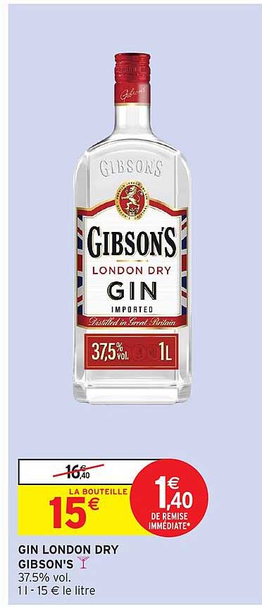 GIN LONDON DRY GIBSON'S