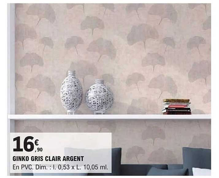 GINKO GRIS CLAIR ARGENT