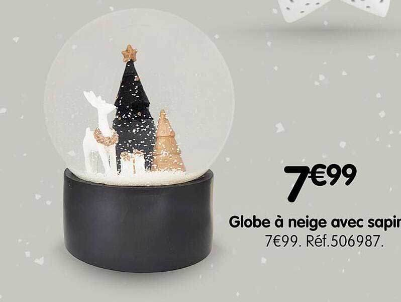 Globe à neige avec sapin