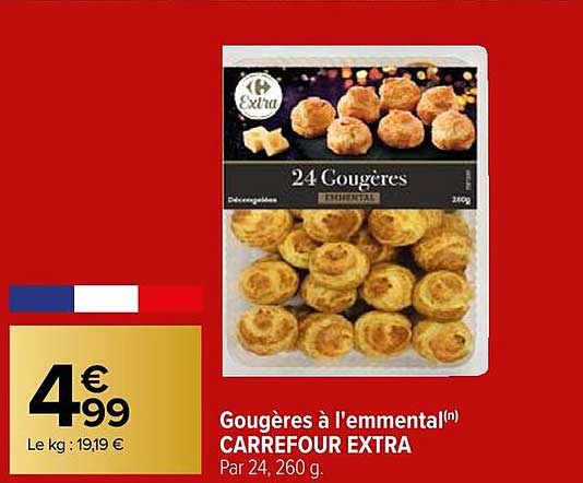 Gougères à l'emmental(n) CARREFOUR EXTRA