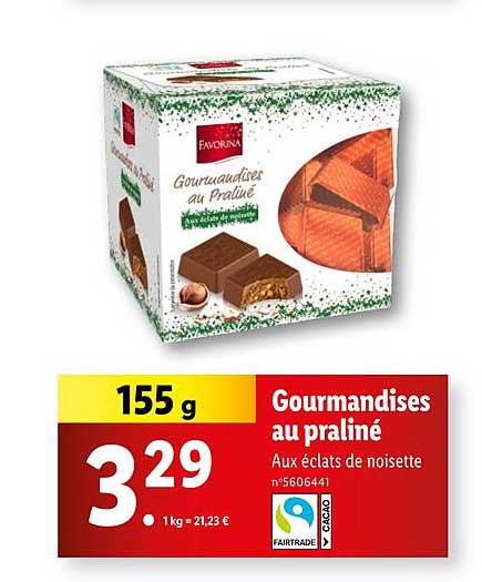 Gourmandises au praliné