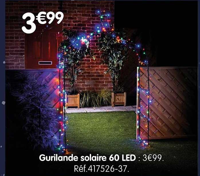 Gurilande solaire 60 LED