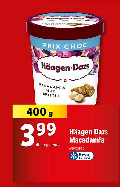 Häagen Dazs Macadamia