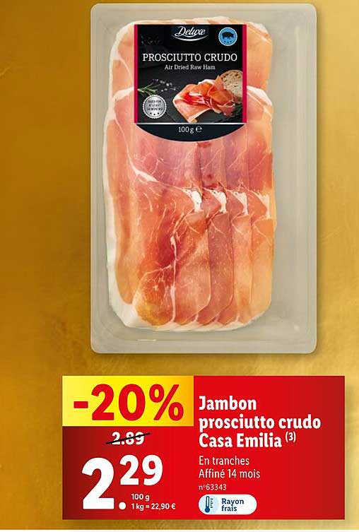 Jambon prosciutto crudo Casa Emilia