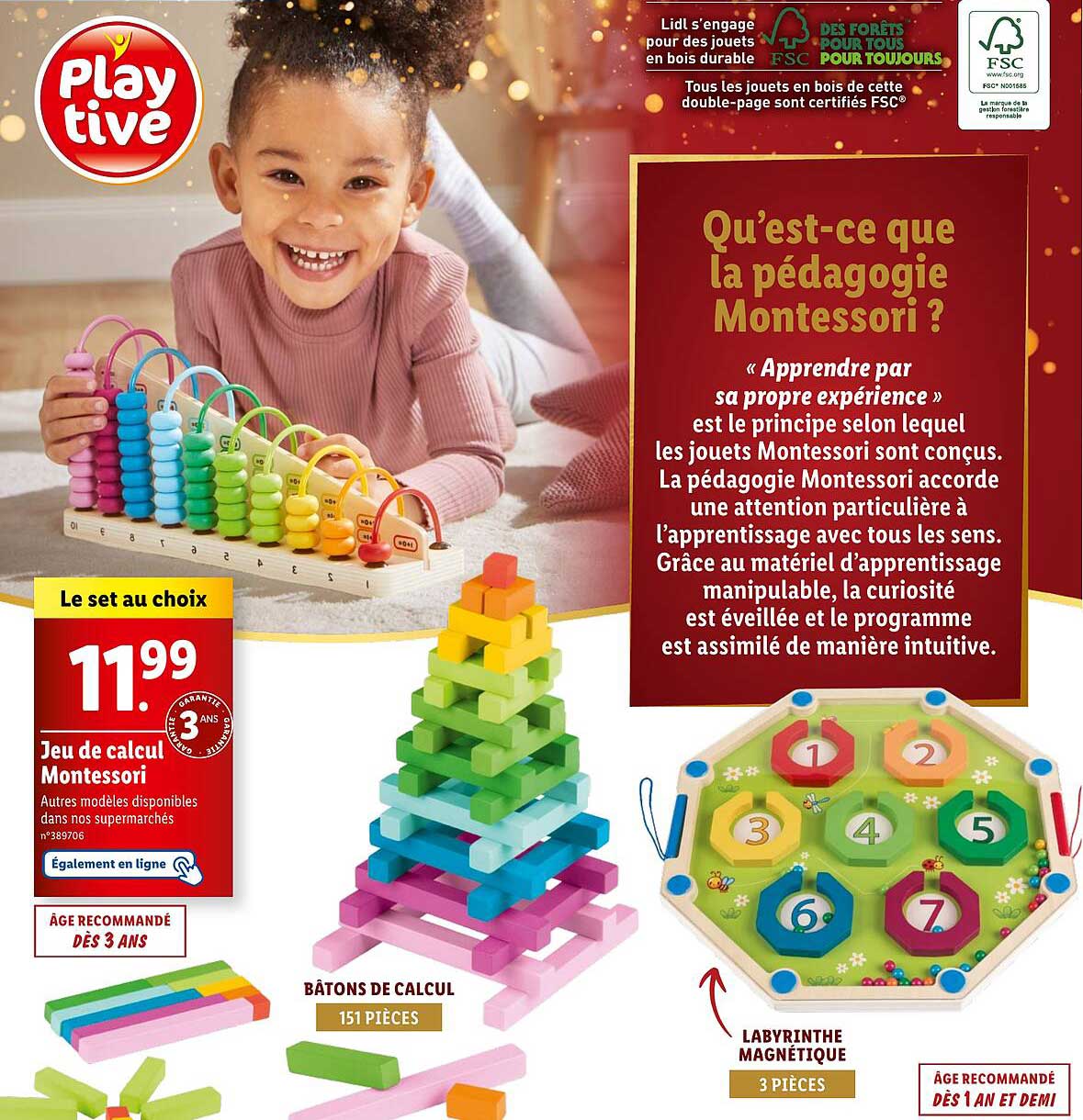 Jeu de calcul Montessori