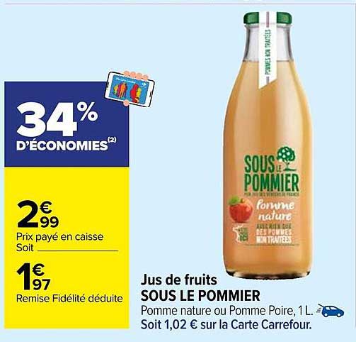 Jus de fruits SOUS LE POMMIER