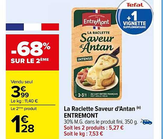 La Raclette Saveur d'Antan ENTREMONT