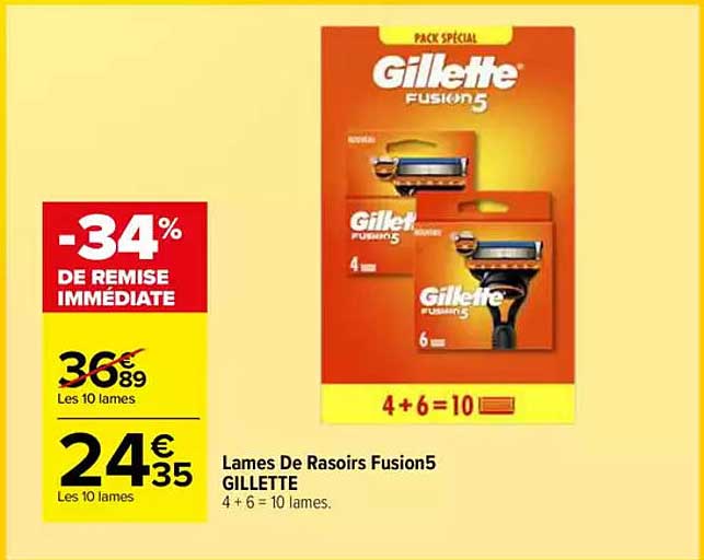 Lames De Rasoirs Fusion5 GILLETTE