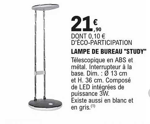 LAMPE DE BUREAU "STUDY"