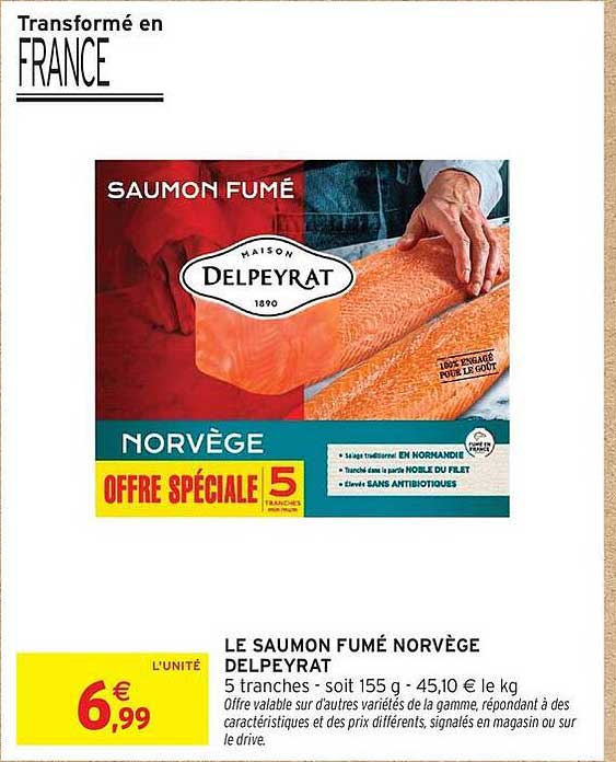 LE SAUMON FUMÉ NORVÈGE DELPEYRAT