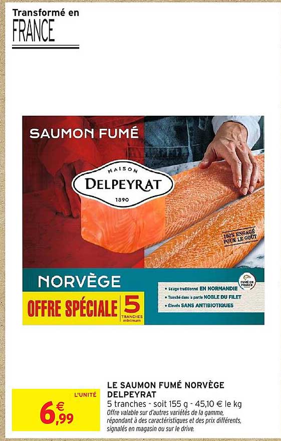 LE SAUMON FUMÉ NORVÈGE DELPEYRAT