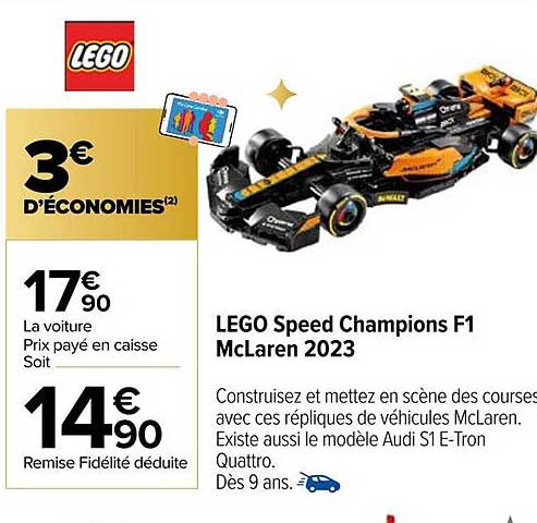 LEGO Speed Champions F1 McLaren 2023