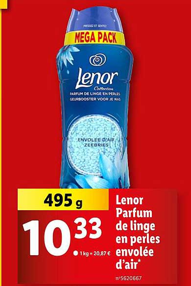 Lenor Parfum de linge en perles envolée d'air*