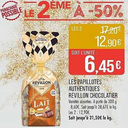 LES PAPILLOTES AUTHENTIQUES REVILLON CHOCOLATIER