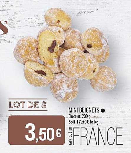 LOT DE 8 MINI BEIGNETS