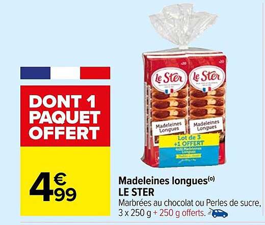 Madeleines longues LE STER