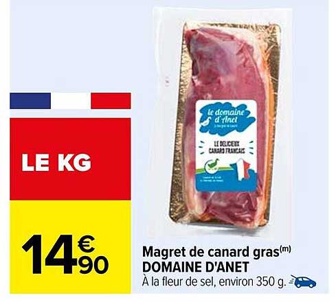 Magret de canard gras(m) DOMAINE D'ANET