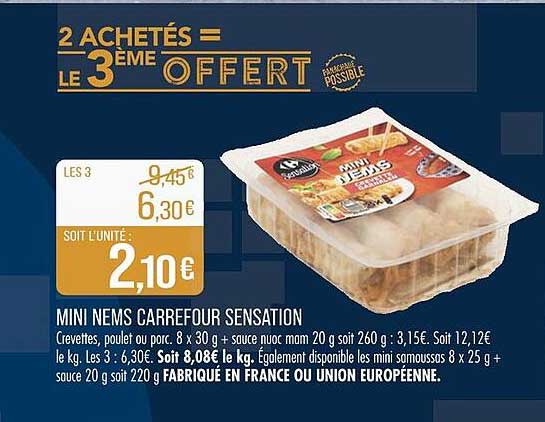 MINI NEMS CARREFOUR SENSATION