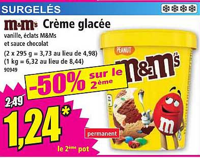 m&m's Crème glacée