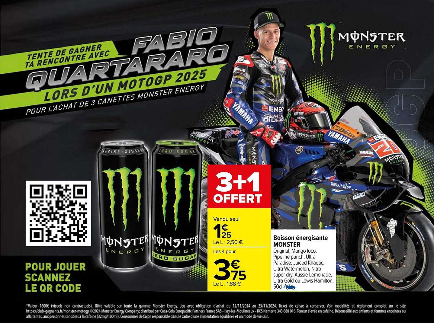 Monster Energy 3+1 Offert