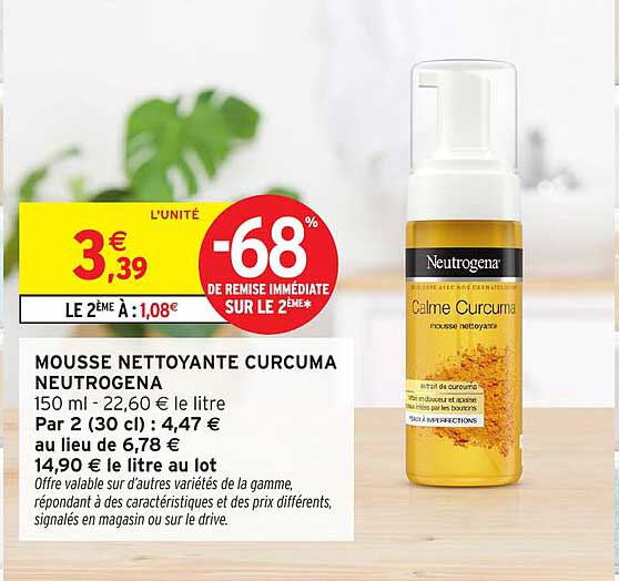 MOUSSE NETTOYANTE CURCUMA NEUTROGENA