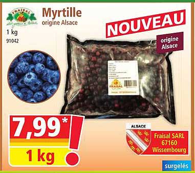 Myrtille origine Alsace