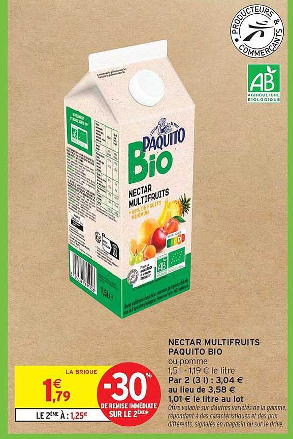 NECTAR MULTIFRUITS PAQUITO BIO