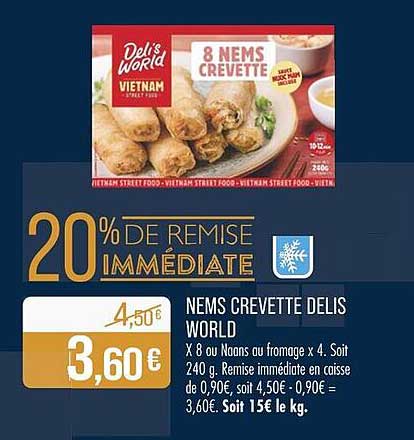 NEMS CREVETTE DELIS WORLD