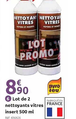 NETTOYANT VITRES FOYERS ET INSERTS