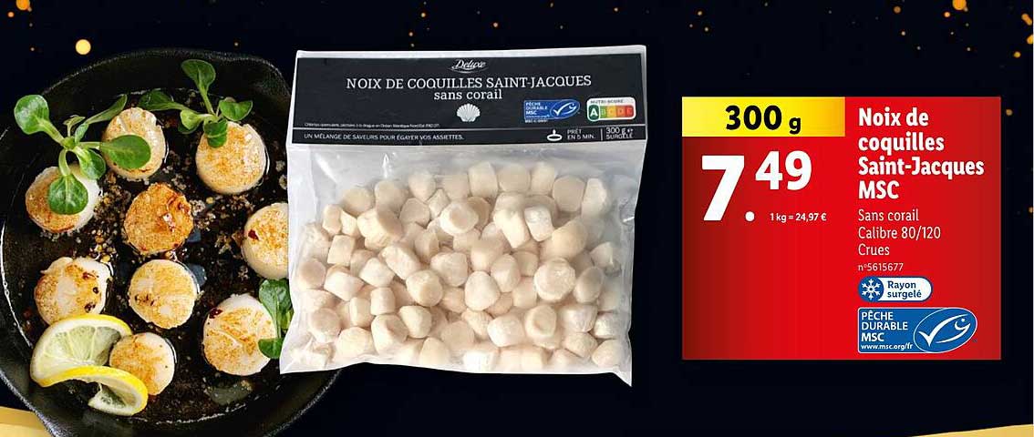 Noix de coquilles Saint-Jacques MSC