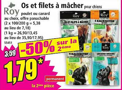 Os et filets à mâcher pour chiens