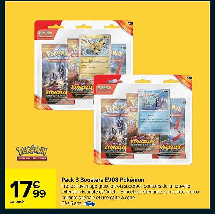 Pack 3 Boosters EV08 Pokémon