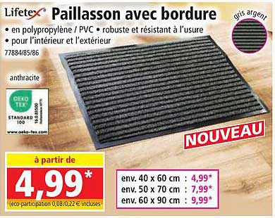 Paillasson avec bordure