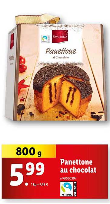 Panettone au chocolat