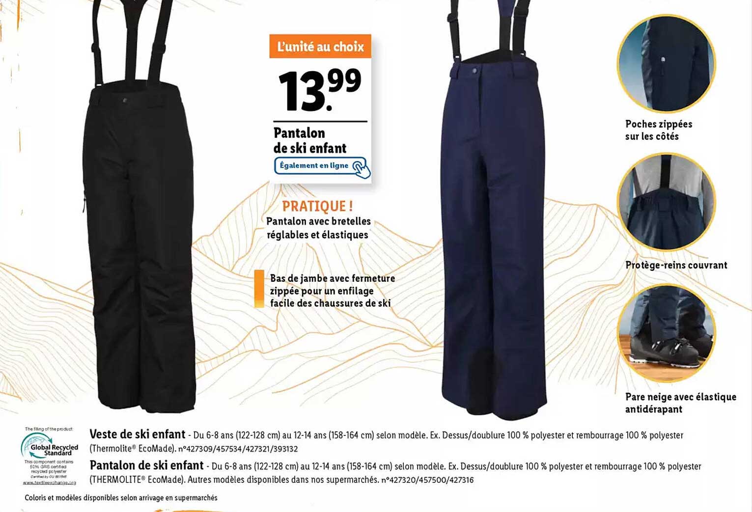 Pantalon de ski enfant